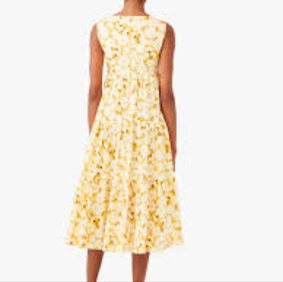 Kate Spade daisy print maxi dress size 2 - Picture 2 of 5